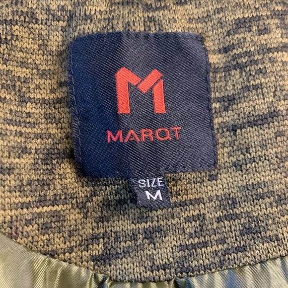 Marqt ZIP up Hooded Sweater Quilted Jacket Lined Women Medium Heathered Olive - Picture 6 of 9